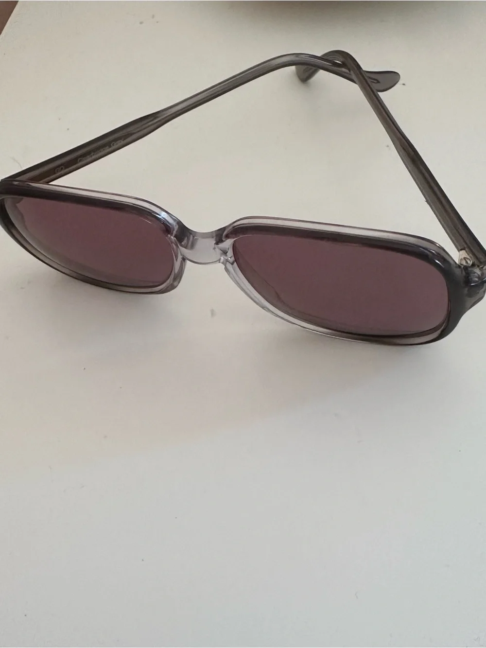 Gray frame Purple Lens Women's Retro Sunglasses